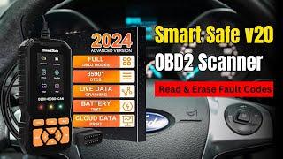 Smart Safe v20 OBD2 Scanner : Read & Erase Fault Codes |