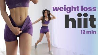 12 Min Weight Loss HIIT Workout - Weight Loss Challenge 2022