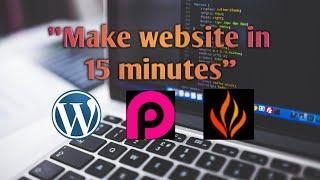 How to create a website within 15 minutes with WordPress using Pagelayer and and PopularFx theme