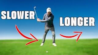 Swing SLOWER But Hit The Ball Farther