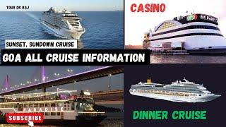 Goa Dinner Cruise Ticket Price  | Cruises All Information Goa | Mumbai To Goa By Cordelia Cruise.