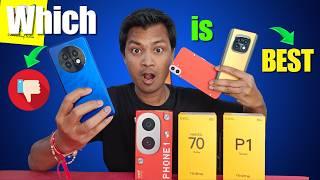 realme P1 Speed Vs realme Narzo 70 Turbo Vs CMF Nothing Phone 1 - Kaun sa Buy Karein !