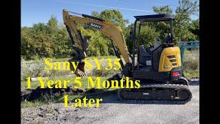 Sany SY35 Mini Excavator Update and Review