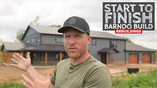 Epic Start to Finish Barndominium Build in 16 Minutes