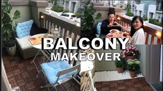 Surprise My Boyfriend with Balcony Makeover | 24 hours Tiny Balcony Makeover Under 400$