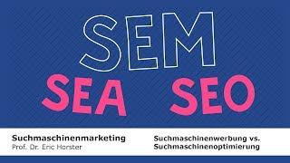 Suchmaschinenmarketing - #semmooc - Suchmaschinenwerbung vs.Suchmaschinenoptimierung