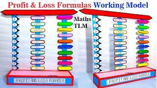 profit and loss formulas working model - maths tlm - craftpiller - diy - simple and easy