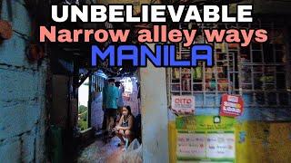 Manila | Narrow alley ways | PH | walk tour[4k] | citiwalk4k