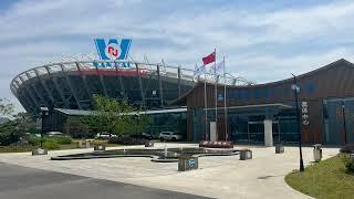 Wuxi Olympic Sports Industry Center Steel Structure Facade and ETFE Roofing #etfe #membrane