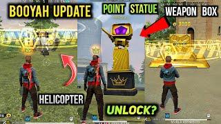 New Booyah Event - Booyah Weapon Box, Helicopter & Point Statue Unlock | Free Fire Booyah Points