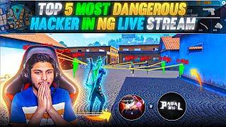 Top 5 Most Dangerous Hacker in Nonstop Gaming Livestream Pagal M10 And V Badge Youtuber Using Hack