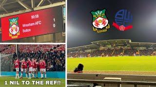 BOLTON GET KNOCKED OUT OF VERTU TROPHY AWAY AT THE STŌK RACECOURSE! | Wrexham 1-0 Bolton