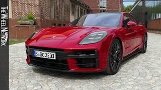 2025 Porsche Panamera GTS | Carmine Red | Driving, Interior, Exterior [4K]