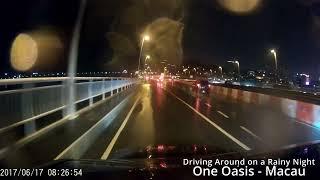 Driving Around Macau on a Rainy Night