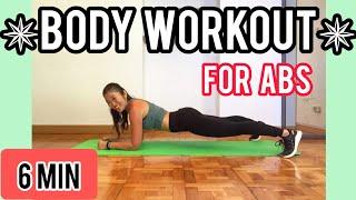 6MIN Workout for Abs!! ６分間のお腹引き締めエクササイズ