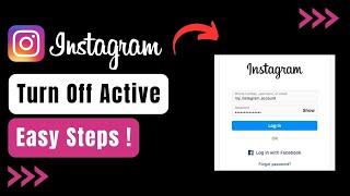 How to Turn Off Active on Instagram !