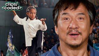 the karate kid (2010) - dre's cobra strike leaves cheng shook
