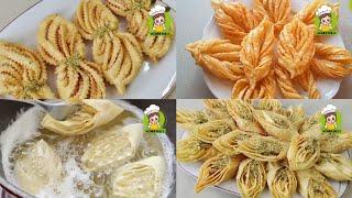 طرز تهیه سه نوع بغلاوه/ قریوش عربی 3 types quryosh/baklava