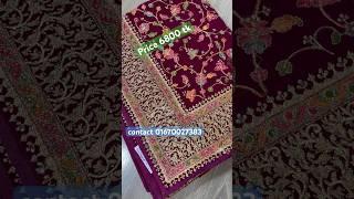 Exclusive Indian chiffon party saree  Price 6800 tk #saree #net #youtubeshorts #viral