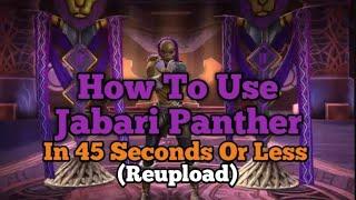 How To Use Jabari Panther MCoC (Re-upload) | Satisfying Bleeds
