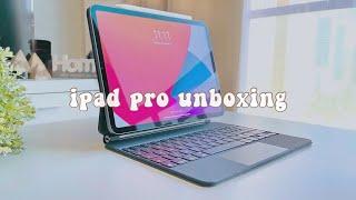 Unboxing  iPad Pro 2020 + Magic Keyboard + Accessories  Aesthetic Unboxing 