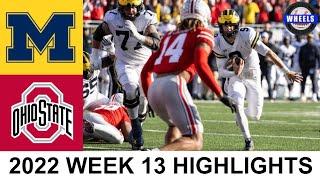 #3 Michigan v #2 Ohio State Highlights | College Football Week 13 | 2022 College Football Highlights