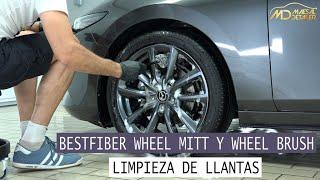 BestFiber Wheel Mitt y Wheel Brush - LIMPIEZA DE LLANTAS