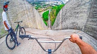 INSANE BMX VS MTB HILLBOMB RACE!