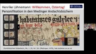 Henrike Lähnemann: Willkommen, Ostertag! Personifikation in den Medinger Andachtsbüchern