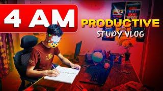 STUDIED TILL 4AM  : STUDY VLOG || Unlocking 4 AM PRODUCTIVITY