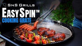 EasySpin™ Grill Grate from SNS Grills - Best BBQ Cooking Grate For Weber Kettle Grills