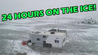 Overnight Ice Fishing in STYLE! | Lake Winnipeg