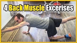 4 Great Back Muscle Exercises to Fix Posture without Weights! (At Home!)