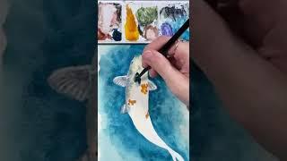 Easy Watercolor Koi Fish  You can view the full tutorial by going here https://youtu.be/08tDuwp6na4