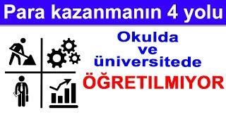 Para kazanmanın 4 yolu - Nasıl para kazanılır?