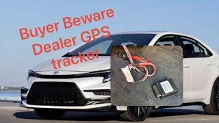 Dealer GPS tracker in Toyota’s