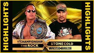 Stone Cold Vs The Rock WrestleMania 17 - WWF Championship Match Highlights.