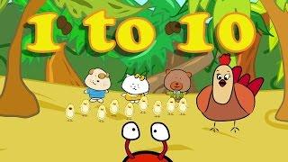 Counting 1-10 Song | Number Songs for Children | The Singing Walrus