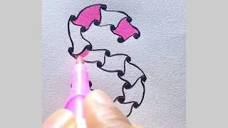 how to draw 3d S  || easy 3d drawing using pencil || easy drawing tutorial for beginners