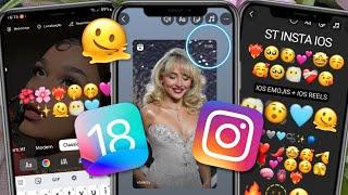 INSTAGRAM estilo IPHONE ACTUALIZADO 2025 con EMOJIS IOS 18 y BORDE CURVO en REELS estilo IPHONE