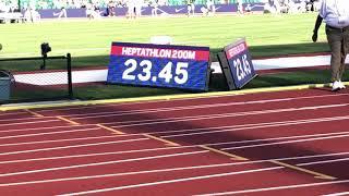 Heptathlon 200m: 2021 U.S. Olympic T&F Trials (Heat 2- Michelle Atherley 23.45, Kunz, Hawkins)