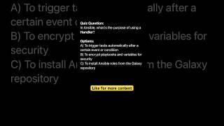 Ansible Handlers