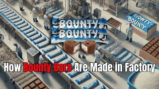 How Bounty Bars Are Made in Factory  | Food Processing Machines | process zone #youtube