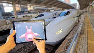 3D Sculpting on the go with XPPen Magic Drawing Tablet and visiting Ghibli museum (Nomad Sculpt)