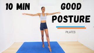 10MIN Good Posture Corrector Workout I strong spine & core I no equipment