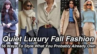 Quiet Luxury Fall Outfit Formulas *With Pieces You Already Own*