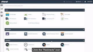 How to setup domain redirects in cPanel