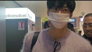 250310 Cha Eunwoo 차은우 of ASTRO 아스트로 Arrival in Paris  at CDG Airport for SAINT LAURENT 10.3.2025