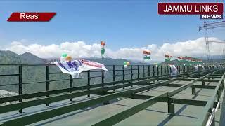 Tricolour hoisted at world’s highest Chenab railway bridge in Reasi district