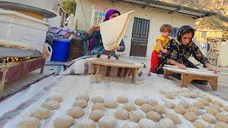 A bitter story of the hard life of the Niloufar nomads, and baking local bread / nomadic documentary